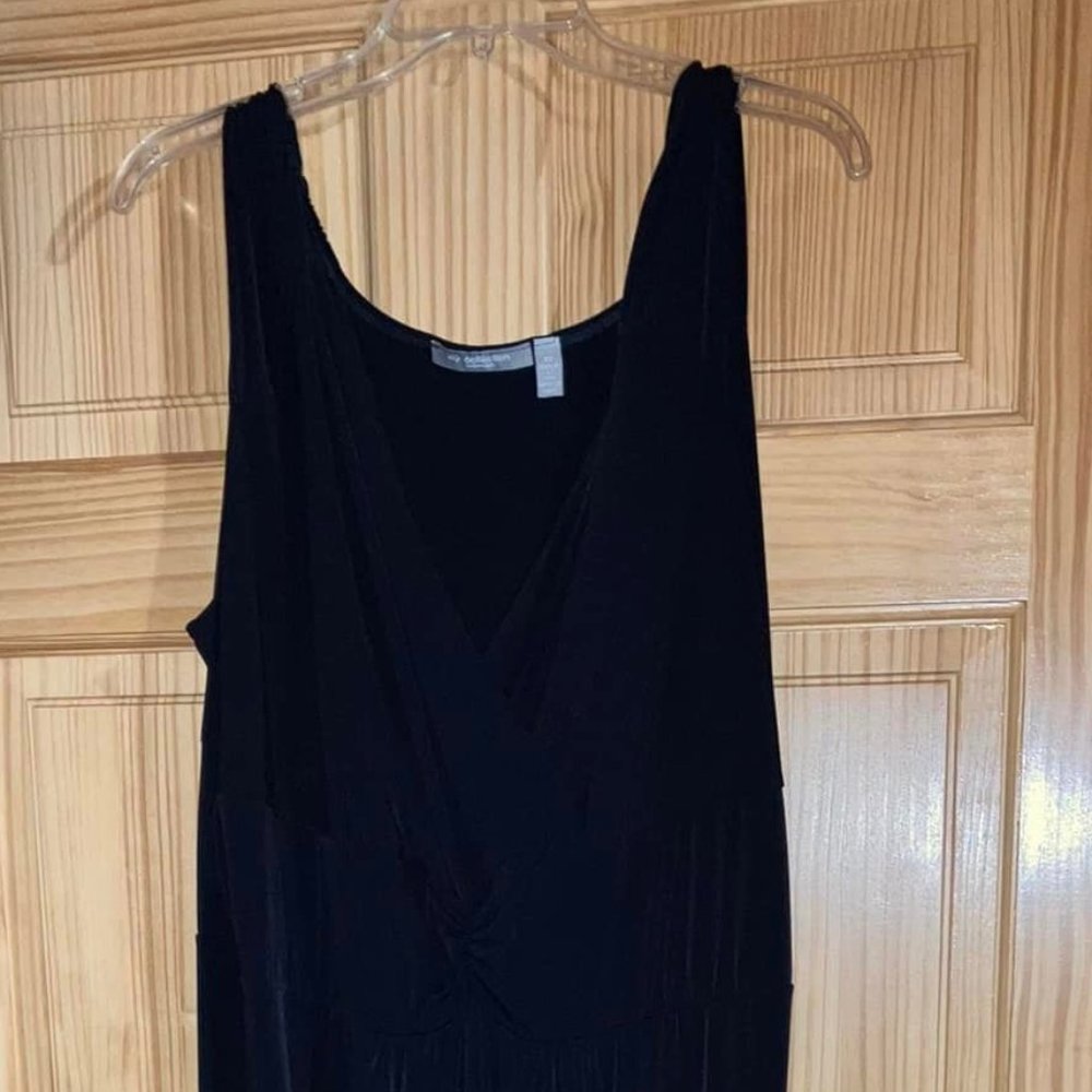 NY Collection Woman: Long Dark Blue Dress: Size 3X